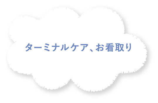 ターミナルケア、お看取り